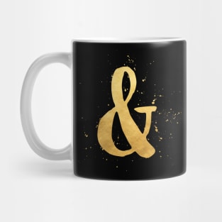 Ampersand gold Mug